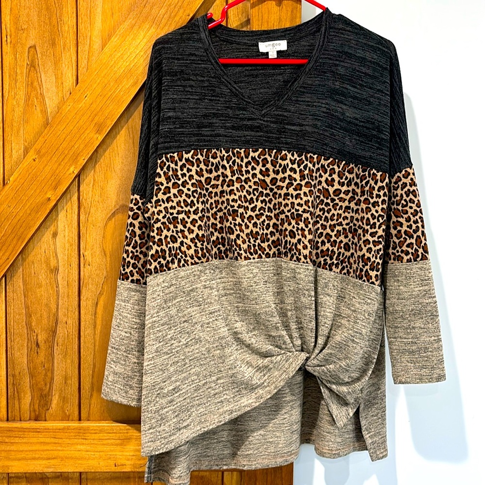 Umgee leopard print sweater